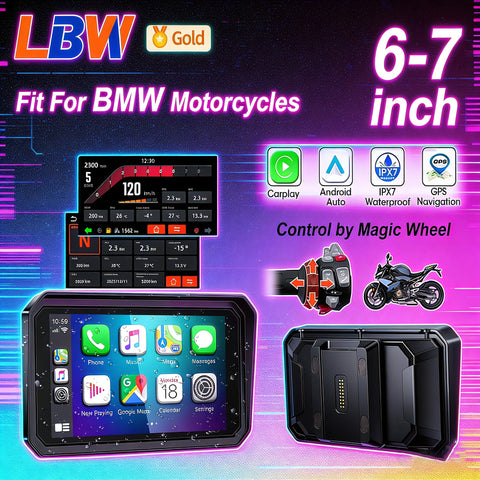 6 inch GPS CarPlay Headunit for BMW R1200GS S1000XR Android Head Unit LBW