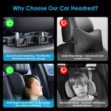 Memory Foam Car Pillow for Travel Adjustable Neck Support Cushion Universal Headrest for Passenger Seat Car Interior Accessor