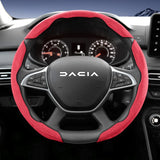 Sports Suede Steering Wheel Cover for Dacia Sandero