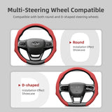 Perforated Leather Steering Wheel Cover for Chery Models Car Interior Accessory Hocasen