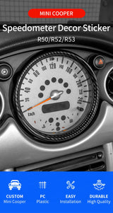 Speedometer Trim Cover for Mini Cooper R50 R53 Car Interior Accessory GMUNI