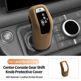 Original Leather Center Gear Shift Knob Cover For Land Rover Lever Shifter Boot Anti Scratch Car Performance Interior Accessory