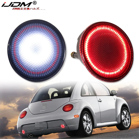 2-in-1 LED Rear Bumper Reflector for VW Beetle 1998-2005 LED Ambient Light iJDM