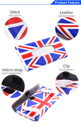 Leather Sun Visor Tissue Box Organizer for Universal Car Car Interior Accessory GMUNI