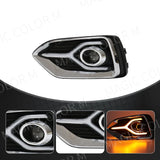 LED DRL Fog Lights w/ Signal for Hyundai Accent 18-20 Car Interior Accessory MAGIC COLORM