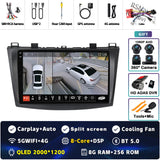 2K QLED Android 15 Multimedia Player for Mazda 3 2004–2013