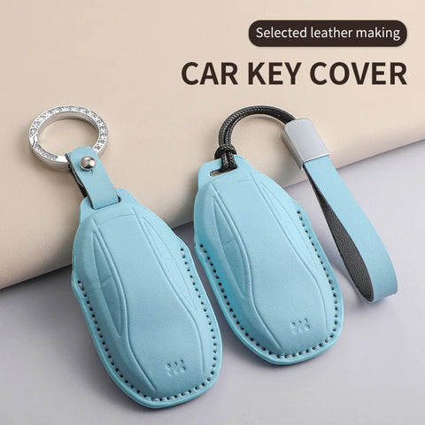 Car Smart Key Case Cover For IM Zhiji L7 LS7 L6 LS6 PU Leather Car Key Cover Protector Keychain Car Key Case Cover OEM