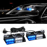 2-in-1 LED Emergency Strobe Warning Light Bar Kit