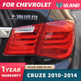 LED Taillight Assembly Amber for Chevy Cruze 10-14 LED Ambient Light VLAND