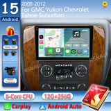 Android 15 Navigation Stereo for Chevrolet Tahoe Yukon 2008–2012 Android Head Unit RSNAVI