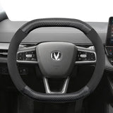 Matte Carbon Fiber Suede Wheel Cover for Changan Car Interior Accessory Hocasen