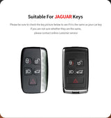 Aluminum Alloy Goatskin Car Key Case Cover for Jaguar JLR Car Key Case Generic