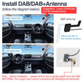 DAB+ Receiver USB Antenna for Android Car Stereo Car Interior Accessory AKAMATE