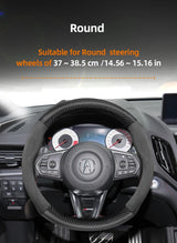 Suede Carbon Fiber Steering Wheel Cover for Acura MDX TL Car Interior Accessory Hocasen