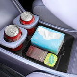 Leapmotor B10 2025 2026 Center Control Lower Storage Box Car Interior Accessories Organizer Tray Tidying TPE Under Seat Stora