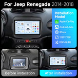 Android 13 Head Unit Navigation for Jeep Renegade 2016–2020 Android Head Unit JIUYIN