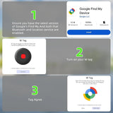 GPS Tag Bluetooth Tracker for Android Find My Device Car Interior Accessory NONE