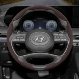 Suede Steering Wheel Cover for Hyundai Tucson & Kona
