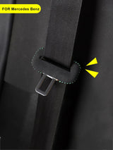 Suede Seat Belt Buckle Cover for Mercedes Benz Car Interior Accessory LINGLUYANG
