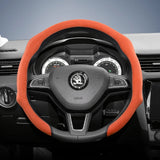Premium Suede Steering Wheel Cover for Skoda Models