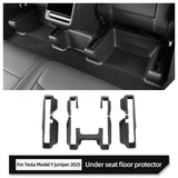 Tesla Model Y Launch 2025 Juniper Car Under Seat Corner Anti-dirt Protective Pad Anti Kick Pad Accessories