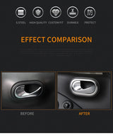 Door Handle Cover Stainless Steel for Smart Fortwo 453 Car Interior Accessory GMUNI