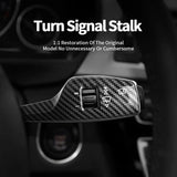 For BMW 5 Series F10 GT (2011-2017) Carbon Fiber Car Steering Column Shifter Cover Gear Shift Lever Auto Interior Accessories