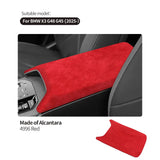 For BMW X3 G45 G48 (2025-) Car Armrest Box Center Console Lid Armrest Cover Accessories Suede Cover Sticker