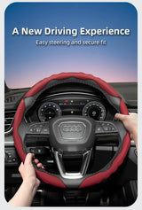 Wave-Shaped Breathable Leather Cover for Audi A4