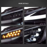 Triple Projector LED Headlights for Toyota 86 BRZ 12-21 LED Ambient Light VLAND