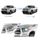 Headlight LED Sequential for Toyota Tundra 14-20 Car Interior Accessory Vland