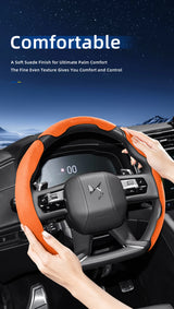 Split-Design Suede Steering Cover Universal Fit