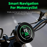 2.1in Round GPS Nav Speedometer Universal Motos Car Interior Accessory EKIY