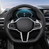 Universal Breathable Leather Steering Wheel Cover