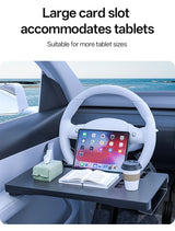 High-Grade Universal Car Steering Wheel Table Foldable Vehicle Laptop Desk Food Tray Auto Interior Accessories