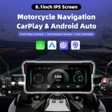 8.1 inch Wireless CarPlay Moto GPS Navigation Dashboard Android Head Unit EKIY