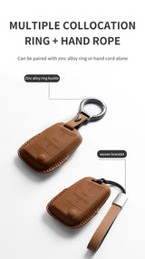 Leather Car Key Case Cover For VW