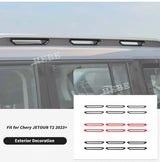 Roof Rack Trim Decoration for Jetour T2 2023 UP Car Interior Accessory HEBE