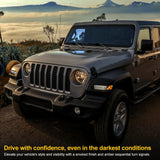 For Jeep Wrangler JL Sport 2018 2019 2020 LED Car Fender Side Marker Turn Signal Light DRL Daytime Running Lamp LED Turn Sign