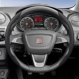 Breathable Leather Steering Wheel Cover for Seat Ibiza, Arona, Leon
