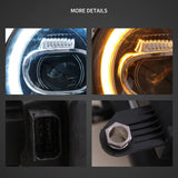 Dual Beam LED Headlights for Mini Cooper 2007-2015 LED Headlight Vland