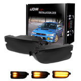 Front Bumper Sequential Switchback Lights for 1999-2001 Subaru Impreza LED Ambient Light iJDM
