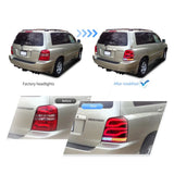 LED Tail Light Assembly for Toyota Highlander 2001-2007 Car Interior Accessory Vland