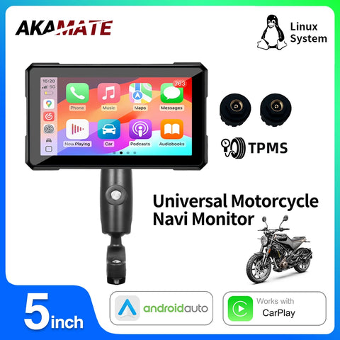 Android GPS Monitor for Harley Yamaha Kawasaki Android Head Unit AKAMATE