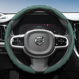 Breathable Wave Leather Steering Cover for Volvo