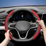 Sporty Breathable Leather Wheel Cover for Universal Car Interior Accessory Hocasen