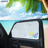 Aluminum Window Sunshade Kit for Suzuki Jimny 07-17 Car Interior Accessory HEBE