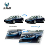 Vland LED Matrix Headlights for Mazda 6 2002-2008 Car Interior Accessory Vland