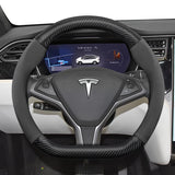 Steering Wheel Cover Matte Carbon for Tesla Model 3 Car Interior Accessory Hocasen