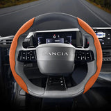 Suede Steering Wheel Cover for Lancia Ypsilon Delta